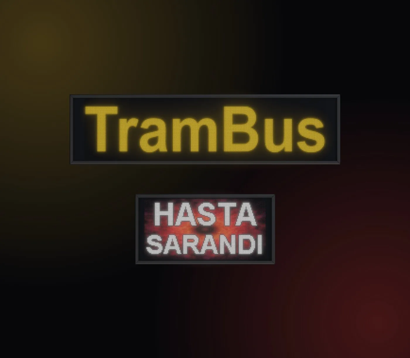 Cartel full color TramBus Hasta Sarandí