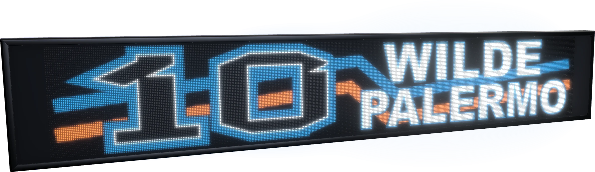 Cartel LED full color 10 Wilde Palermo