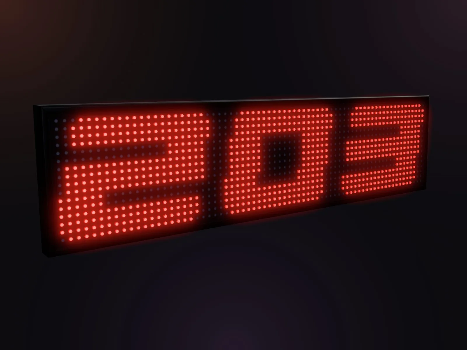 Render del cartel monocromo 1670D